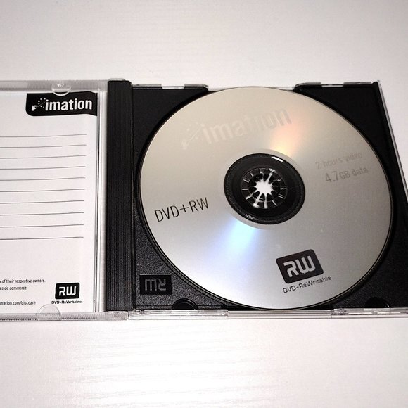 Imation 3 New Blank DVD+RW Discs for Video Photos & Data, 2 Hours Per Disc 4.7gb - Picture 3 of 3